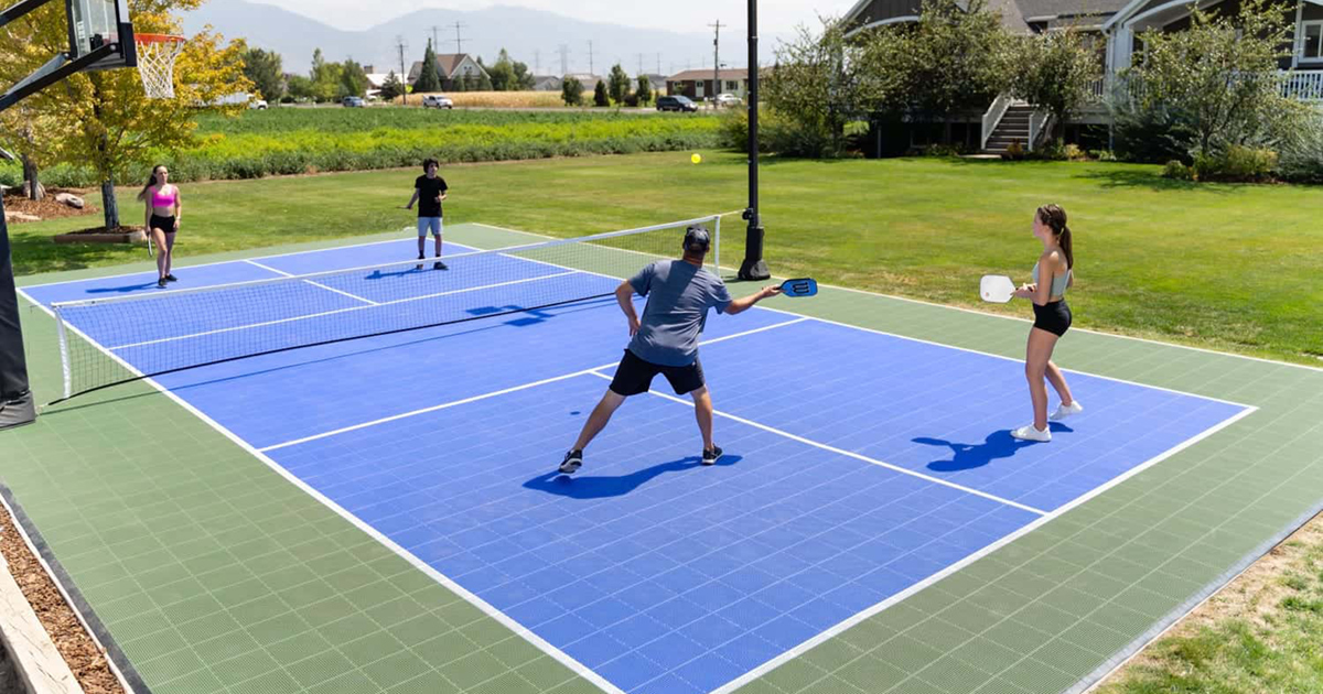 Pickleball court kits ready to install kit shipped in Canada
