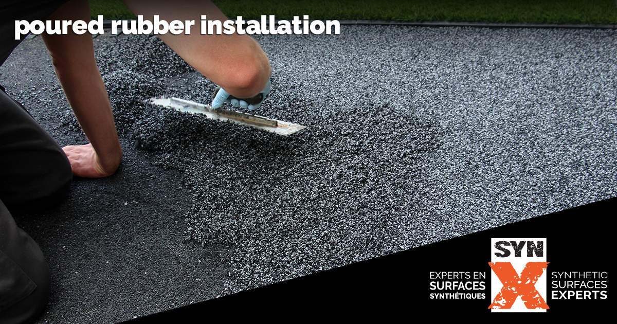 Poured Rubber Floor Installation How To Quickly Install Poured In Place Rubber Granules